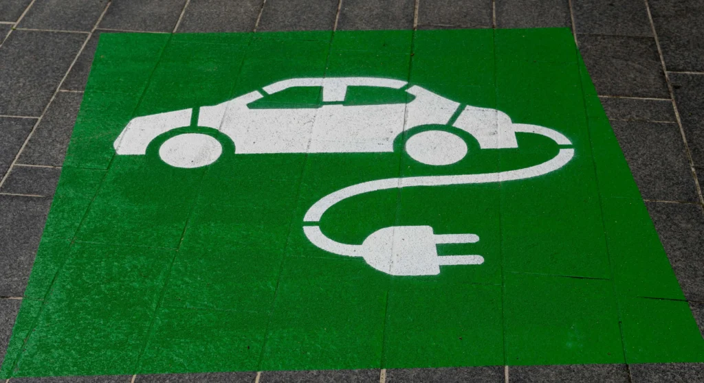 electric vehicle pavement marking